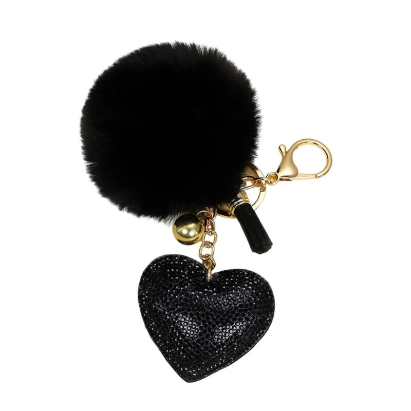 Elegant Heart Shaped Keychain With Rhinestones And Tassels For Bags And Keys Sturdy Zinc Alloy Design Key Pendant