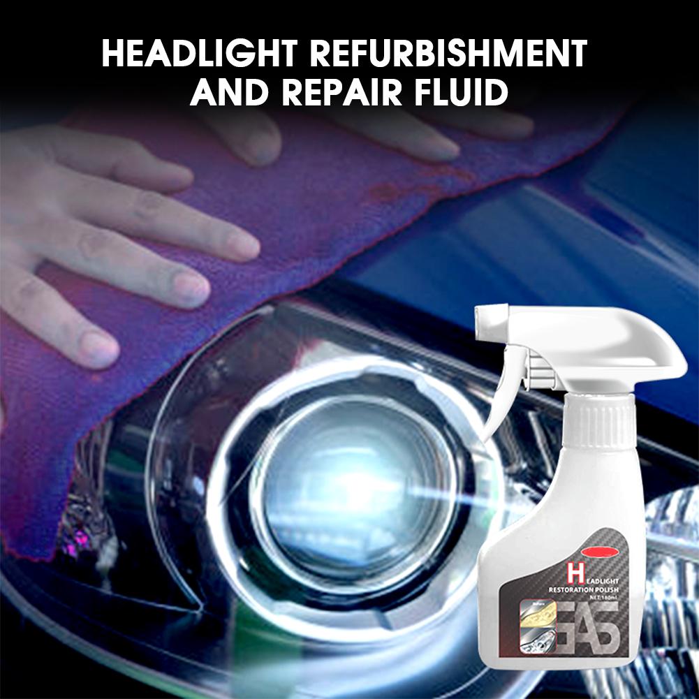 Car Headlight Scratch Repair Fluid Car Lamp Crystal Plating Solution Renovation Atomization Cleaning Agent Polishing Kit
