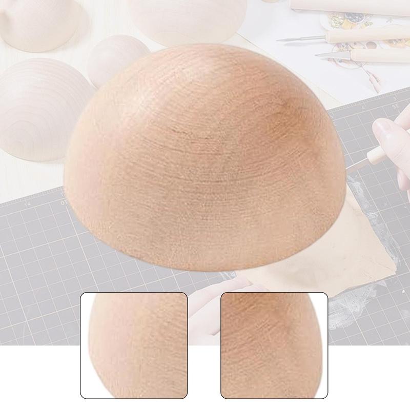 Outil de Presse pour Assiette en Poterie en Bois Demi-Rond Moules en Argile pour Cercle de Poterie et Projets DIY en Porcelaine