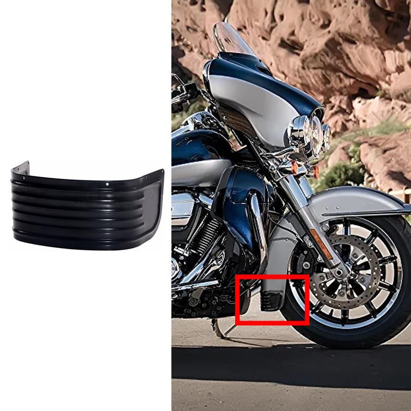 Stahl Motorrad Vorderradschutzblech Schürze Dekorativer Schutzverkleidung für Harley Road Ultra Road Electra Tri Glide Electra