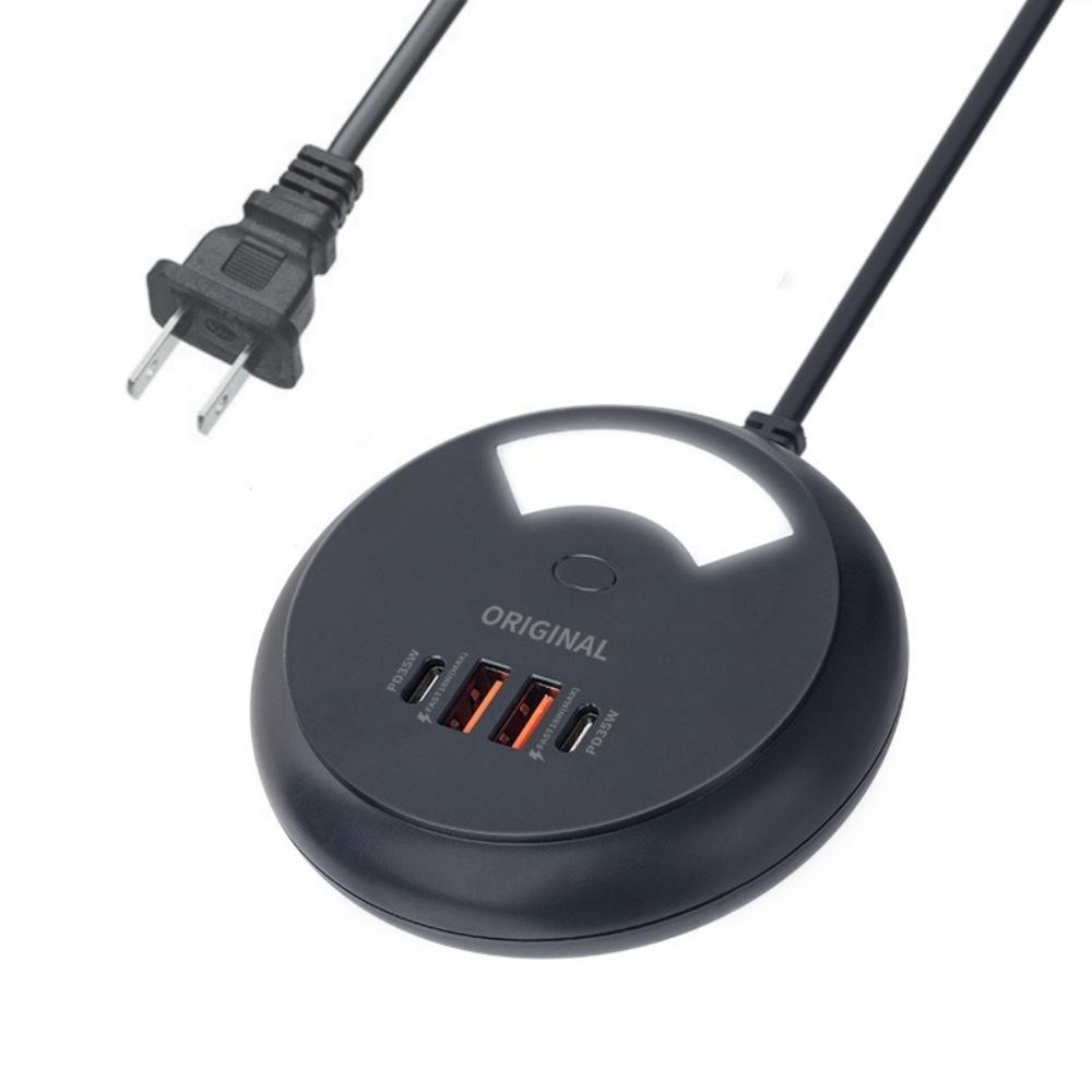 Multiport USB C Charger PD 35W Fast Charging Phone Charger Power Strip for IPhone Samsung Xiaomi EU US Plug Wall Charger Socket