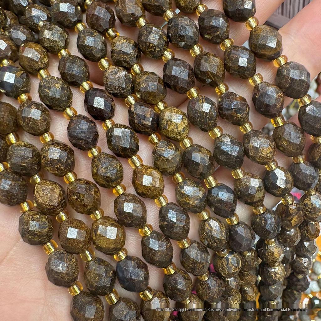 6x8mm Faceted Oval Natural Stone and Crystal Beads for DIY Jewelry