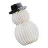 Eco Friendly White Honeycomb Snowman Christmas Decoration Snowman Home Accents For Winter Home Shop Window Display