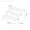 Clear Stepped Shelf Transparent Step Display Rack High SeeThrough Quality Acrylic Stand for