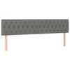 VidaXL 2x Headboards Bedroom Furniture Bed Accessories Single Bed Heads Interior Bed Frame Heads Dark Grey 346369
