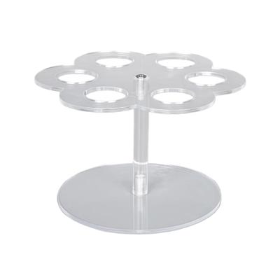 6 Hole Flavor Cartridge Organiser With Acrylic Construction Clear Spacious Designs Stoarge Rack