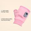 Fingerless Heated Gloves for Women Men Rechargeable Electric Touchscreen Gloves with Digital Display Hand Warming Gloves for Cold Weather Work Hunting