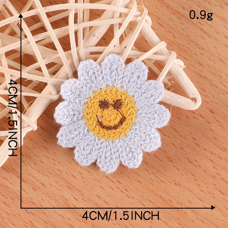Embroidery Label Sunflower Embroidery Sticker Diy Hand Account Accessories Patch Brooch Hair Accessories Accessories Water-Soluble Embroidery Sticker