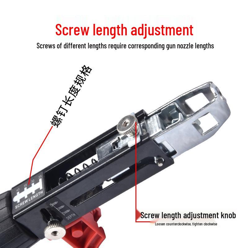 Chain Screw Nailer Electric Drill Adapter: Automatic Pneumatic Nail Feeding Gun Converter