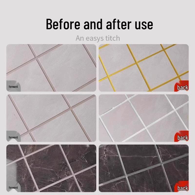 Color-Changing Waterproof Grout Pen: Anti-Mold, Anti-Slip Tile Seam Filler for Floors