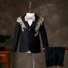 New Children's Catwalk Suits Wedding Birthday Party Host's Piano Performs a Walk Show Tuxedo Boys Blazer Sets