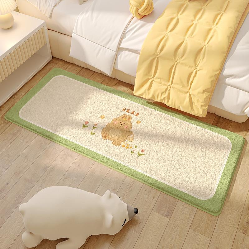 Children'S Room Carpet Bedroom Bedside Blanket Long Strip Baby Anti-Drop Floor Mat Living Room Sand Non-Slip Imitation Cashmere Crawling Mat