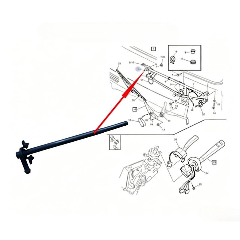 Wiper Nozzle Pump Truck Wiper Parts 8189388 Length 11.5cm for Volvo FM400 420 460 Trucks