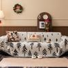 Christmas Festival Decoration Chenille Sofa Cover,All Seasons Blanket Sofa Towel,Living Room Sofa Cover,Anti-cat Scratch Cover