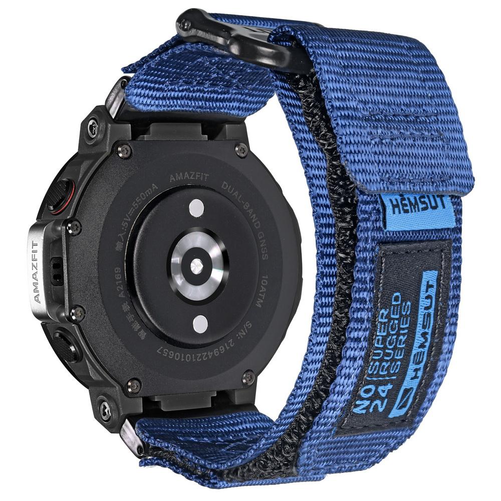

Ремешки Hemsut, совместимые с Amazfit T-rex2 3, нейлоновый ремешок для часов для мужчин, спортивный, в военном стиле For T-Rex1-Pro&M