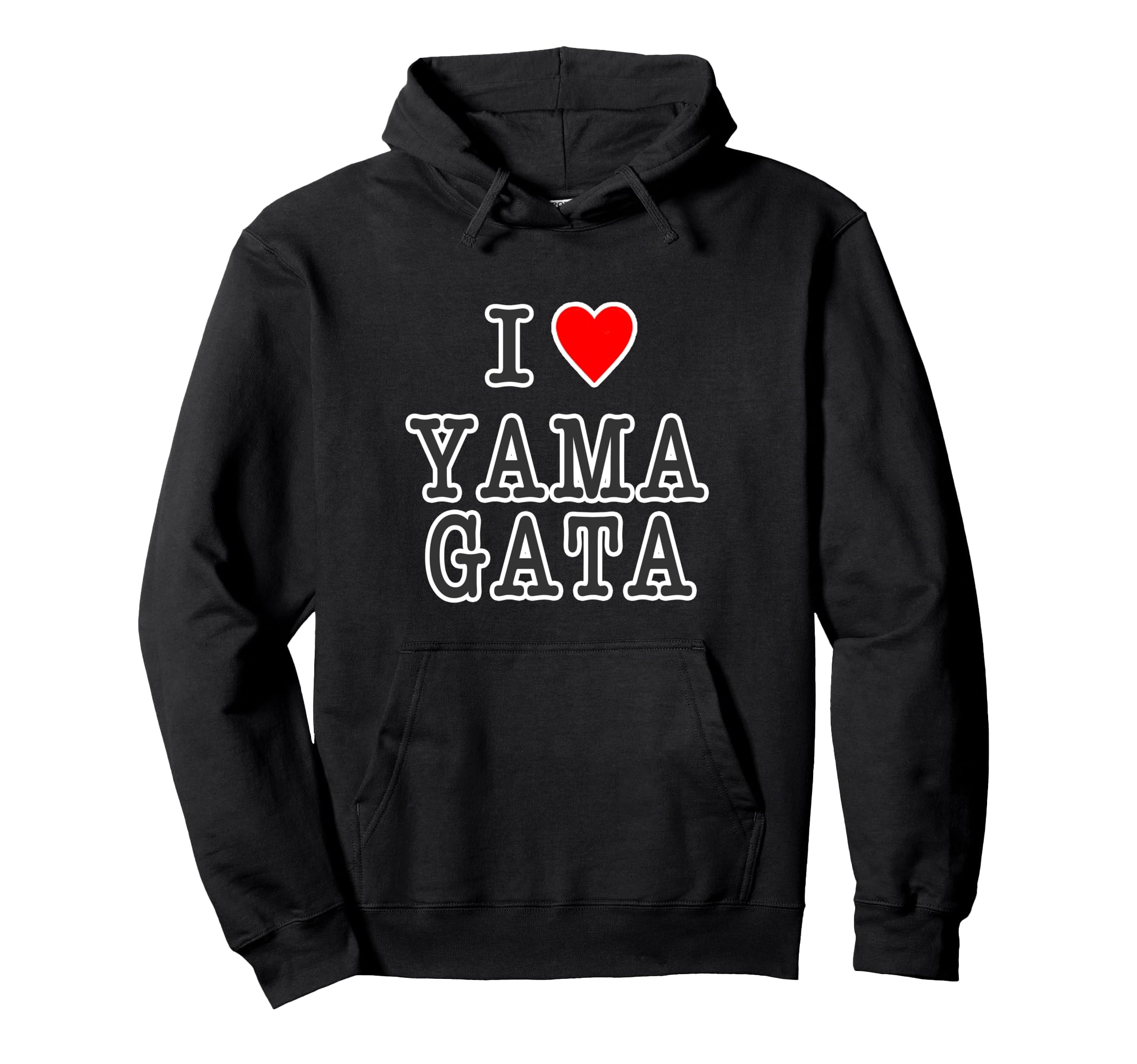 

I Love Yamagata (I Love Heart) 47 Prefectures JIMO-T Jimoty Gift Souvenir Funny Hoodie