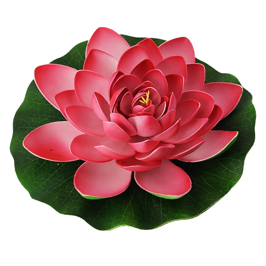 Artificial Loutus Floating Foam Fake Lotus Flower Pads Lifelike Decorative Pond Plants Ornaments
