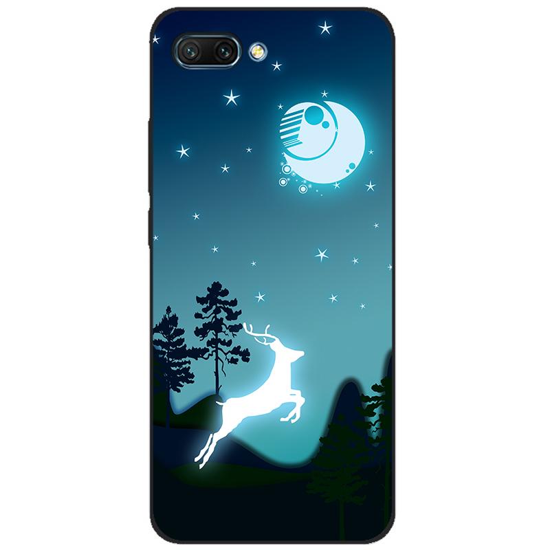 For honor 10 case soft silicon tpu back phone cover for huawei honor 10 Case Etui protective printing coque black tpu case