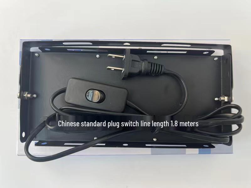 50W/100W Outdoor Waterproof LED Floodlight with European Plug, Super Bright Projection