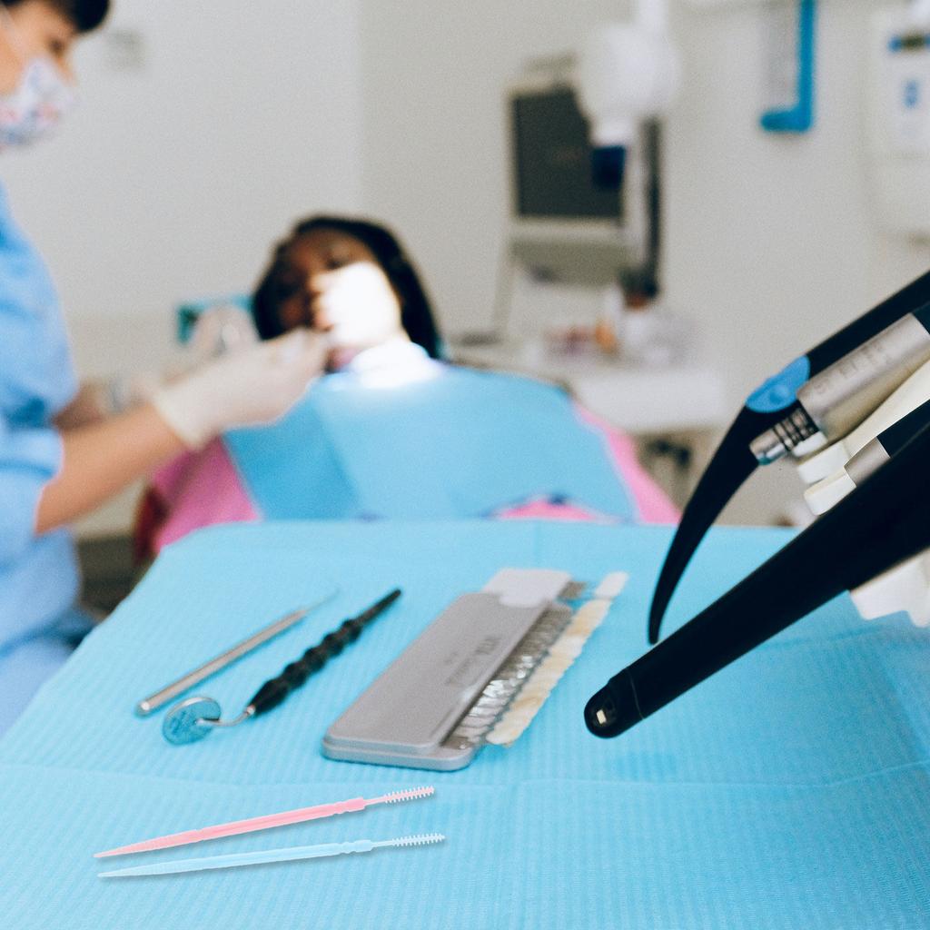 600 Stück Interdentalbürsten Doppelendstück Wiederverwendbar Premium Dentalwerkzeug Zur Zahnsteinentfernung Tiefenreinigung Zwischen den Zähnen Mundpflege