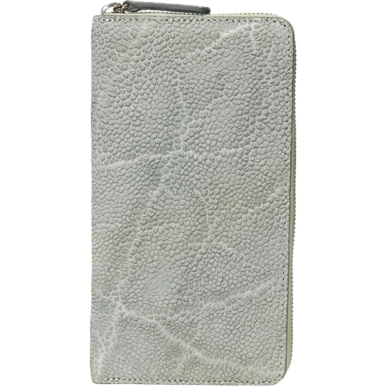 

[Berkut] gray elephant leather long wallet men s wallet elephant skin elephant skin elephant leather Genuine leather genuine leather leather male