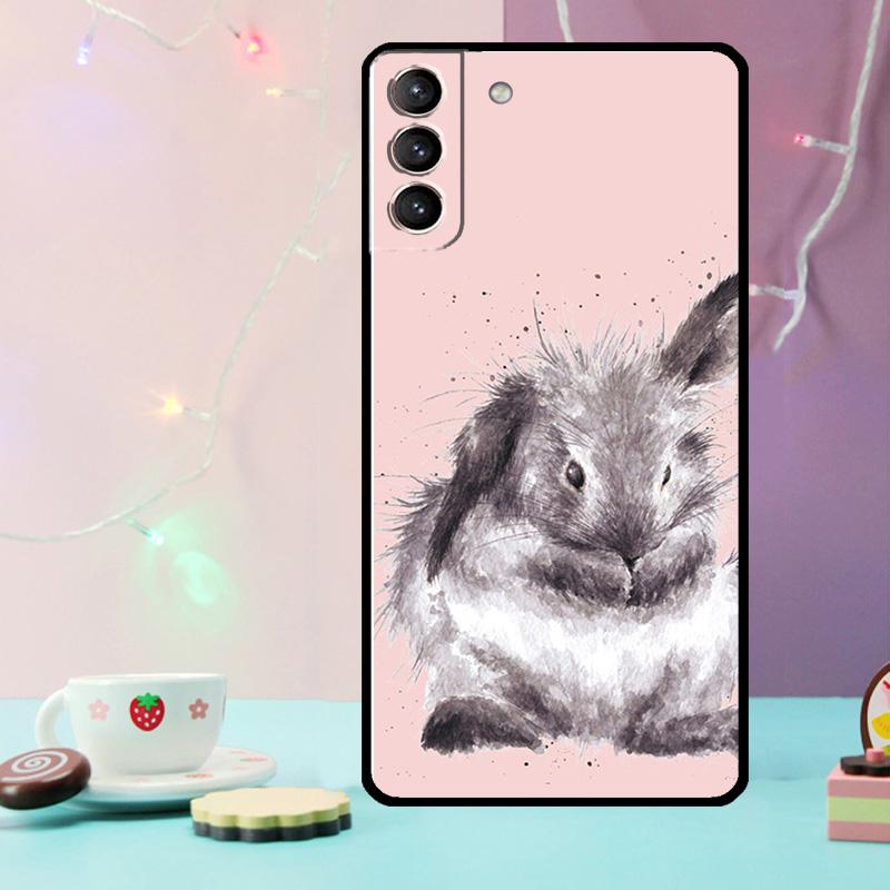 Rabbit Phone Case For Samsung Galaxy S24 S25 Ultra S21 S22 S23 Ultra S9 S10 S20 Plus S25 FE Cover