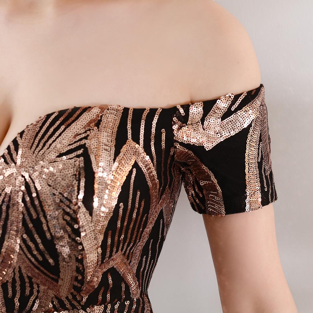 Dress Long Fishtail Sequins Evening Gift Slim Banquet Dress Evening Dresses