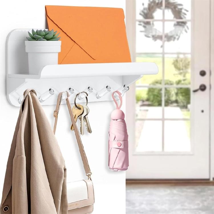 Hygroscopic Resistant Modern Key Display Shelf Wall Mounted Storage Solution For Compact Living Spaces