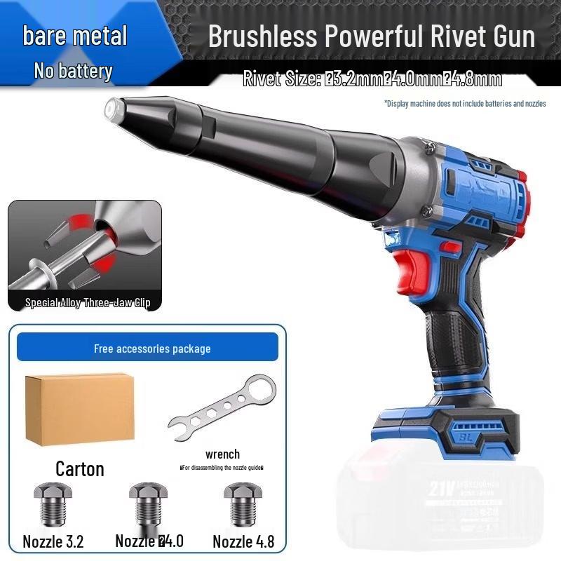 

SHEYUE Cordless Electric Rivet Gun CN plug (adapter included)
