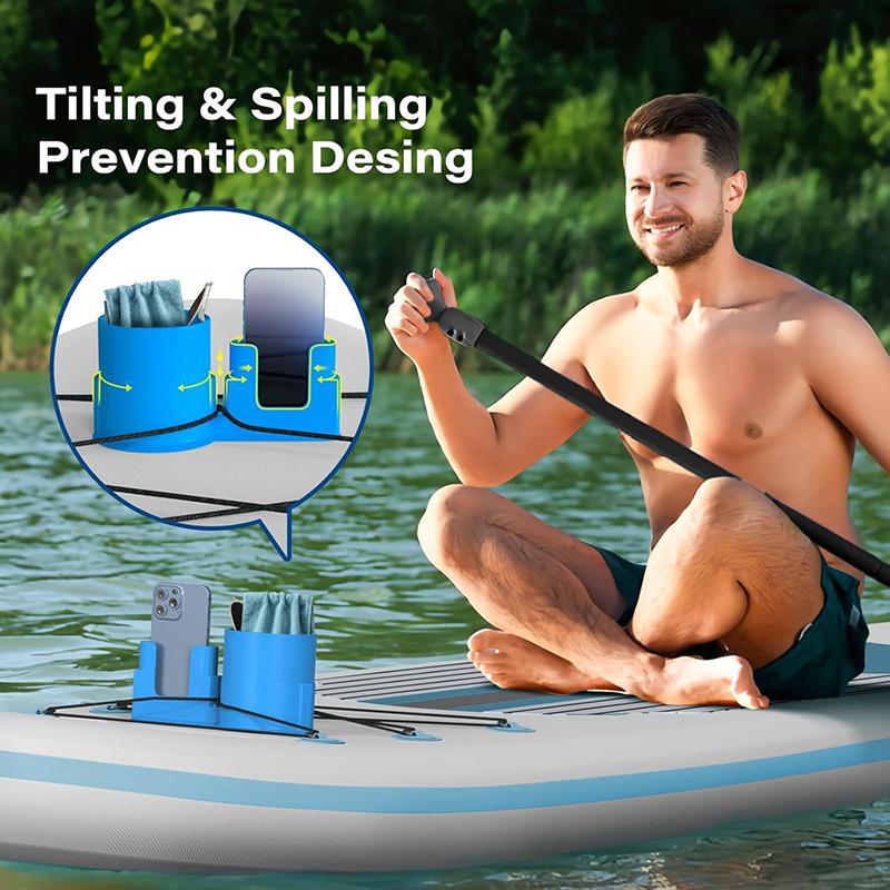 Multi-Functional Paddle Board Cup Holder Pvc Creative Kayak Drink Holder Kayak Cup Holders