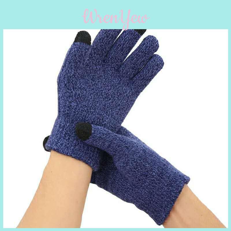 Soft And Comfortable Knitted Winter Warm Gloves With Touch Screen Capability