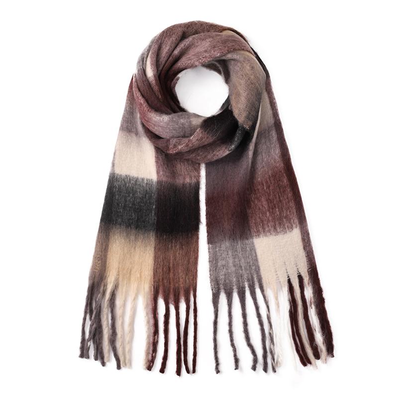 Korean Style Winter Thick Warm Scarf Women Cashmere Shawl and Wraps Pashmina Neckerchief Bufanda Female Long Tessel Echarpe 2025