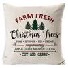 Federa Cuscino di Natale Fiocco di Neve Alce Albero di Natale Stampa Federa Cuscino Stile Nordico