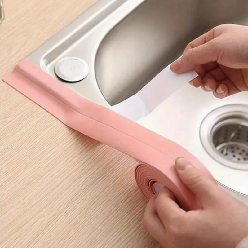 2pcs Multi-Purpose Waterproof Tape, Unscented, Durable PVC Material Self-Adhesive Sealant For Kitchen And Bathroom Use - Solves Various Problems