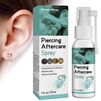 Piercing Aftercare Spray Effektive Ohrring-Reinigungslösung Beruhigt geschwollene und gereizte Haut, 1 Stück