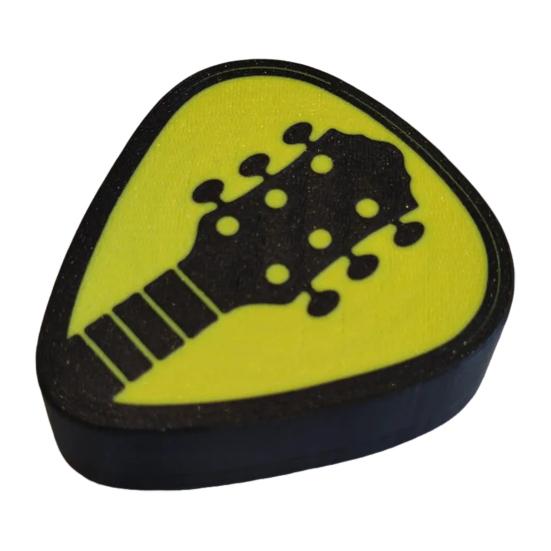 

Коробка для медиаторов, напечатанная на 3D-принтере, для укулеле, бас-гитары, акустической, фолк-, электрогитары, ритм жёлтый