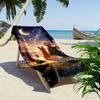 Little Prince and Fox Starry Night Scene Beach towel quick-drying for travel outdoor sports jogging beach and swimming