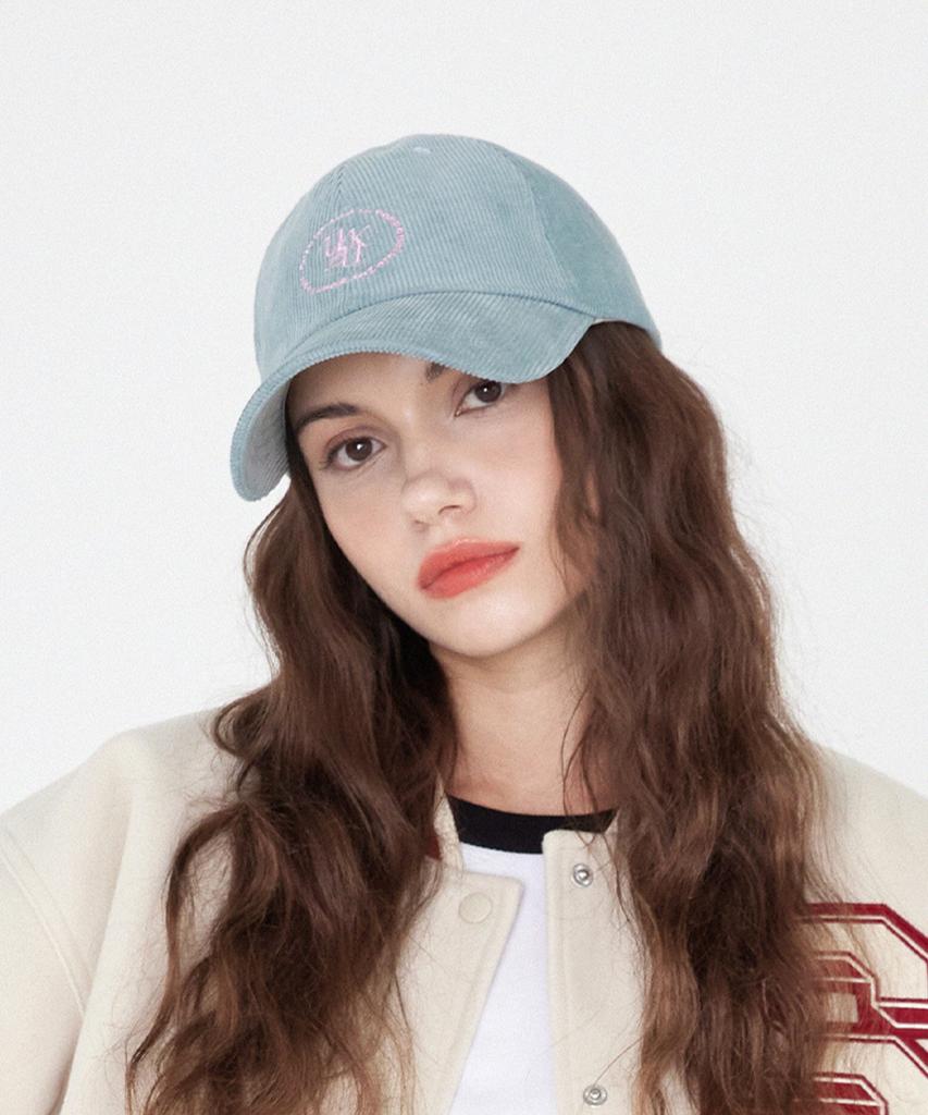 ULUK Lucida C Embroidered Corduroy Ball Cap_Sky Blue