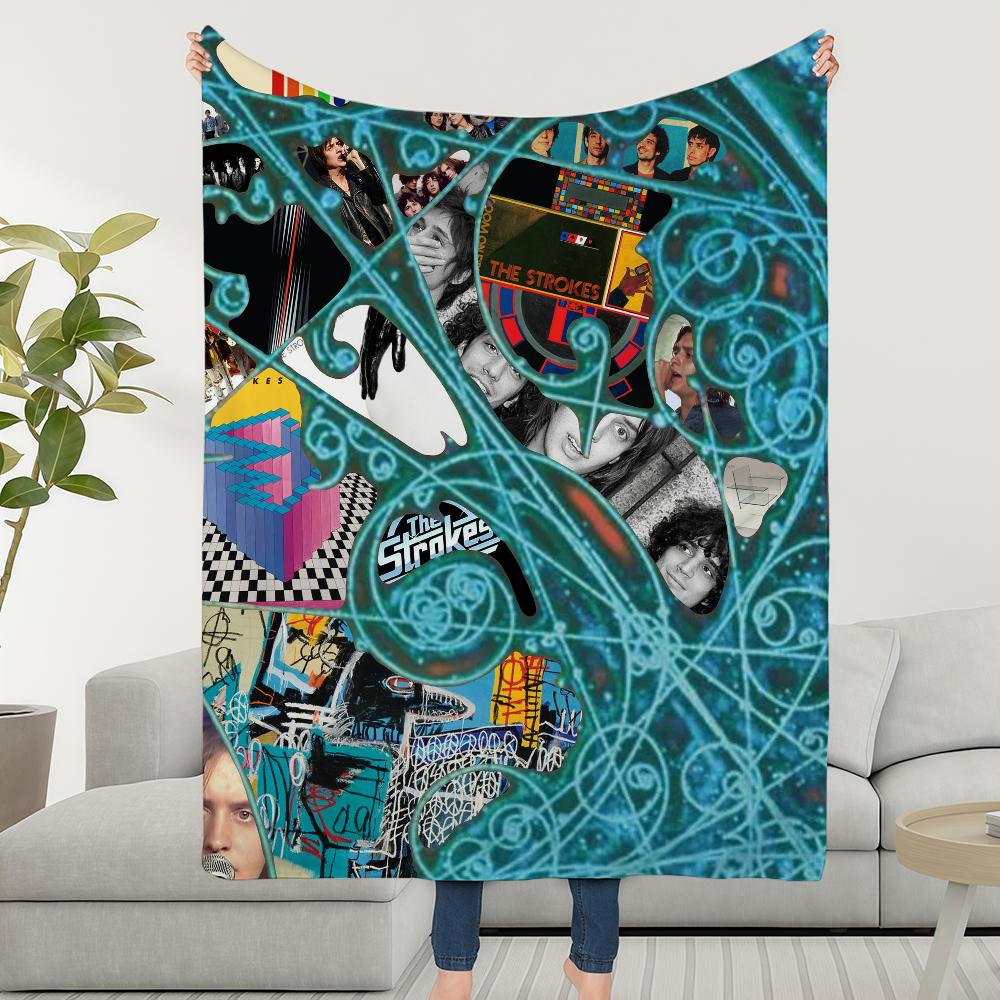 

Blanket Throw Super Cosy Plush Living Room Strokes Sofa Couch Band The Childish Rock Birthday Gifts 30x40in