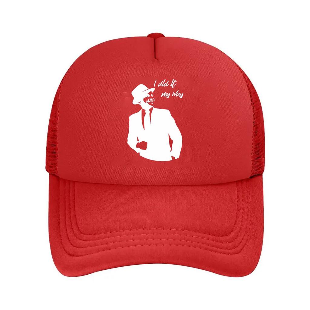 “Gentleman Silhouette Fashion, Retro Art Design” Mesh Baseball Cap
