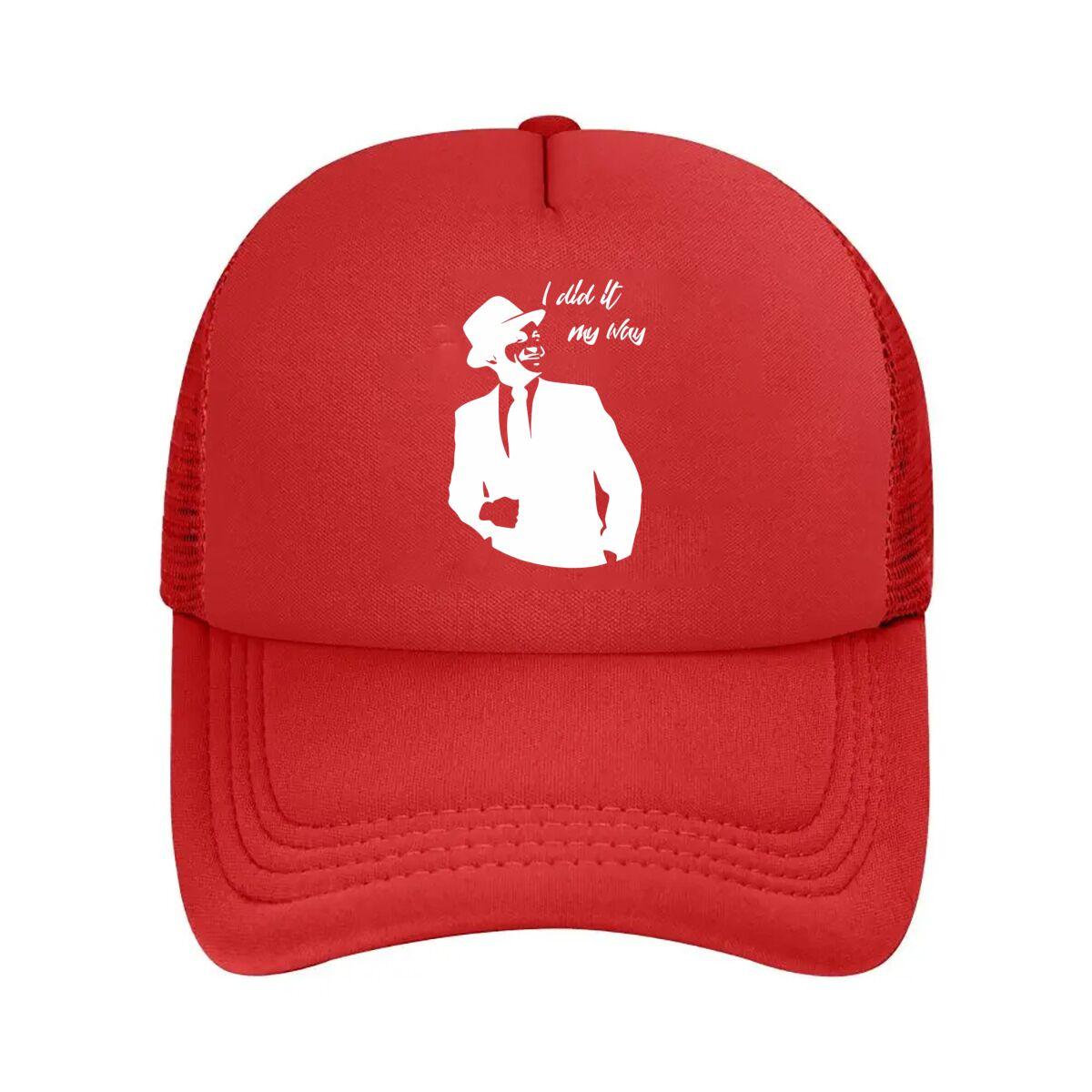 “Gentleman Silhouette Fashion, Retro Art Design” Mesh Baseball Cap One Size