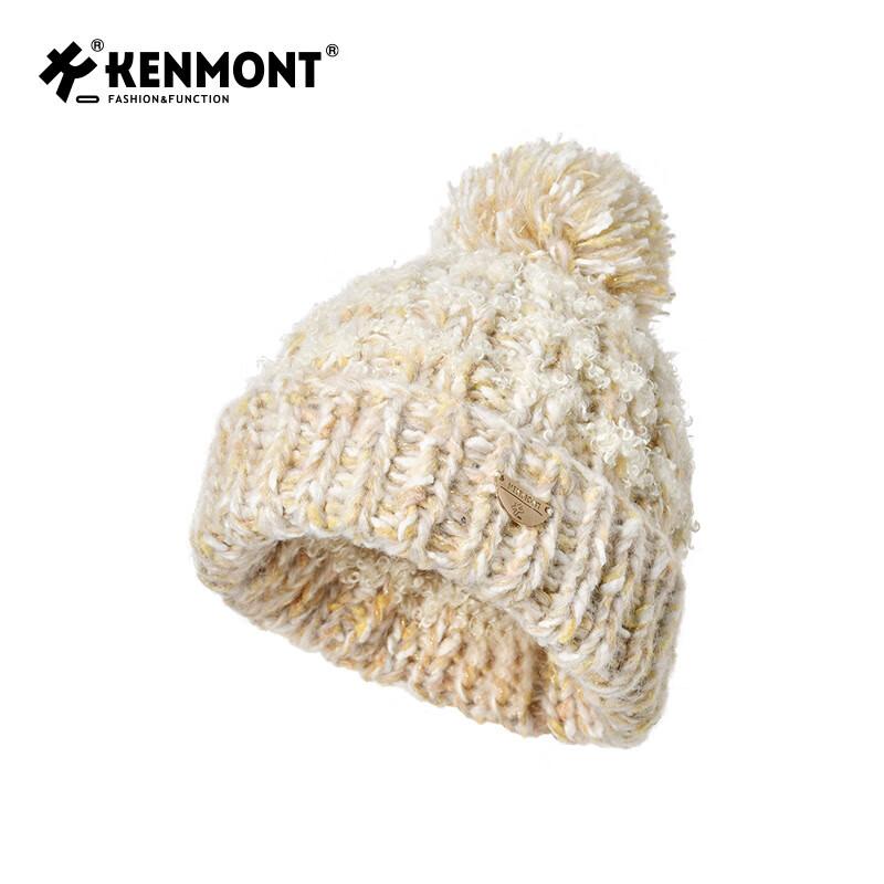 Kenmont Pom-Pom Knitted Earflap Hat One Size