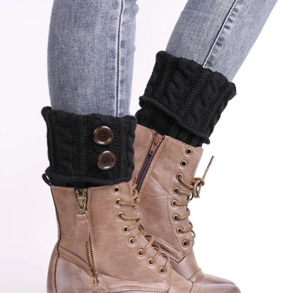 Jesień i Zima Nakładki na Buty Jednokolorowe Getry Ocieplacze na Nogi Nowe Ocieplacze Pokrowiec na Buty