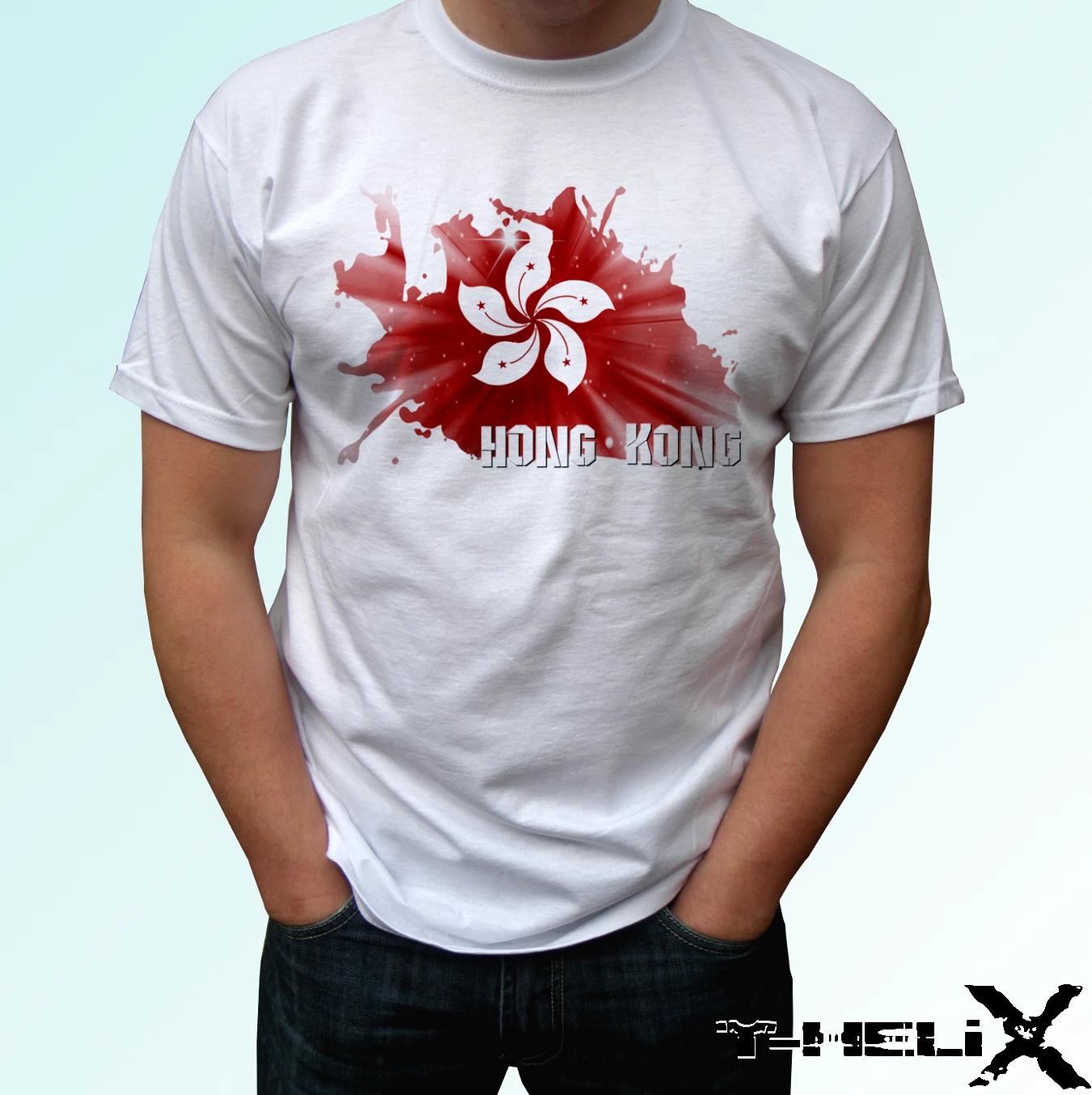 Hong Kong flag - white kids boys T-Shirt top country design - s s kids & baby 150