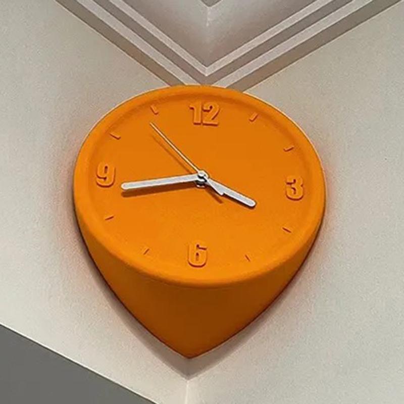 Concave Angle Wall Clock Luxury Interior Silent Mechanism Wall Clocks 3D Printing DIY Elegant Clock with Scale Unique Modern Living Room Clocks