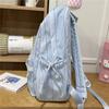 Striped Backpack, Student Schoolbag, Commuter Large-capacity Backpack