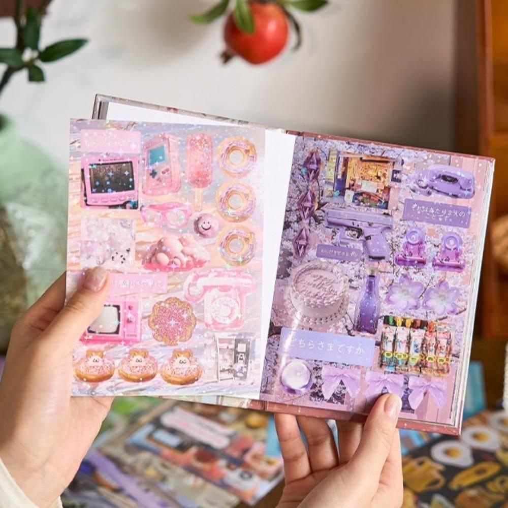45PCS Kpop Memo Pads Material Stickers Laptop Photocard Sticker Book  for DIY Handbook Phone Case