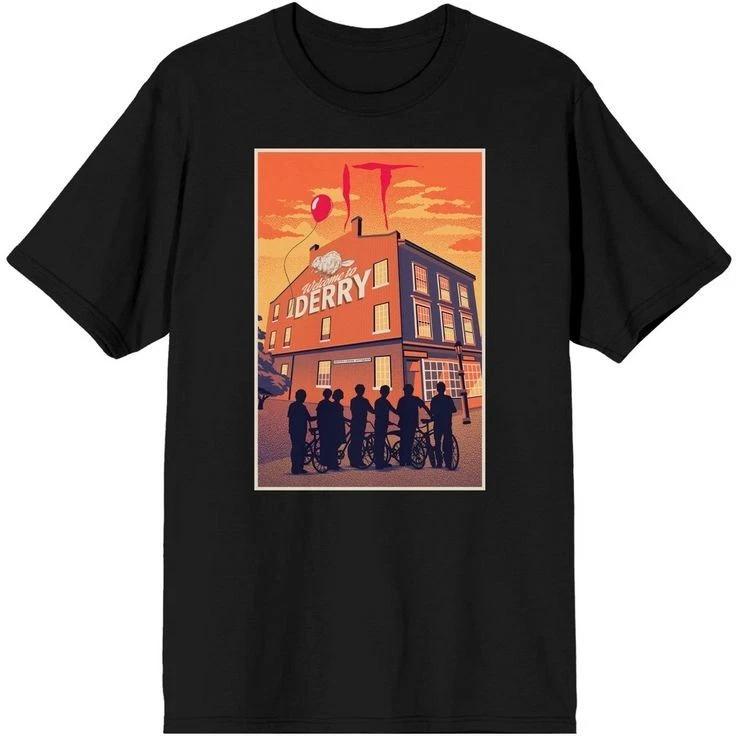 Welcome To Derry IT Horror Movie Retro Style T-T-Shirt S