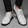 Fashion Lace-Up Oxfords Business Shoe Classic Flats Men Shoes for Wedding Genuine Leather Men Casual Shoes All-match Male Dress Footwear