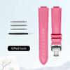 Curved mouth layer cowhide watch strap women for Original CARTIER BALLON BLEU DE CARTIER W69016Z4 WJBB0033 HIPINE men watchband